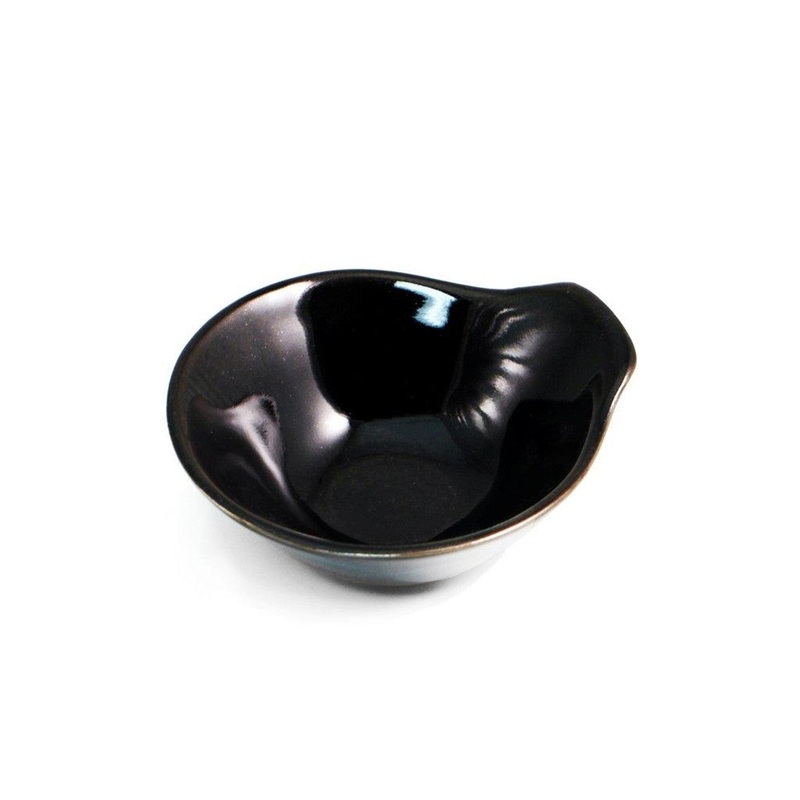 Tenmoku Glazed Black Tonsui Bowl 5.2 fl oz / 4.53" dia