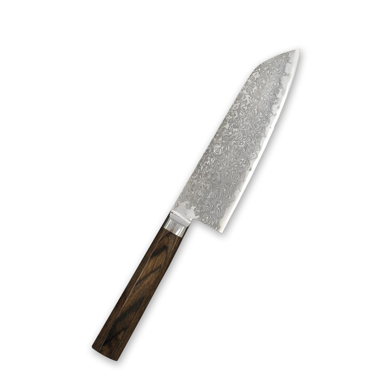 Takamura Hana Damascus Santoku 165mm (6.5")