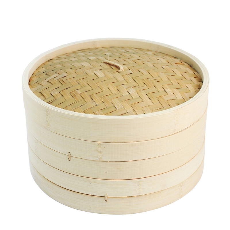 [Clearance] Bamboo 2-Tier Steamer Large 12" dia