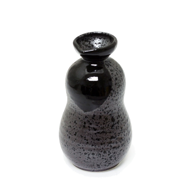 [Clearance] Grainy Black Ceramic Sake Server 10 fl oz