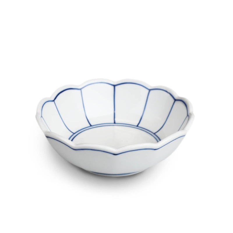 Daisy Blue Lined Kobachi Bowl 6 fl oz / 4.6" dia