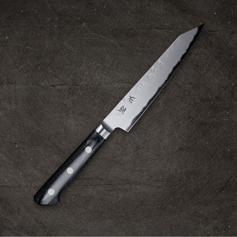 Ishizuchi Blue #2 Nashiji Kiritsuke Petty 145mm (5.7")