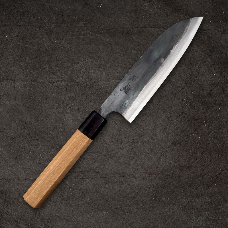Ishizuchi White #1 Kurouchi Santoku 165mm (6.5")