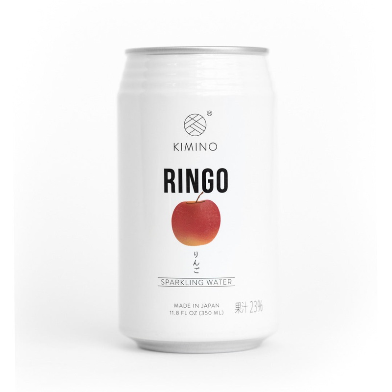 Kimino No Sugar Ringo Fuji Apple Sparkling Water 11.8 fl oz (350ml) x 24 cans