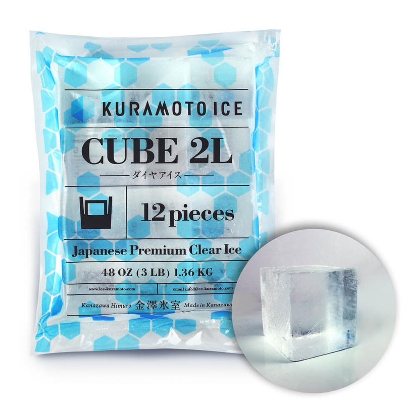 Kuramoto Japanese Premium Clear Ice Cube 2"x2"x2" (3 lbs)