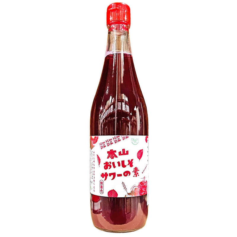 Motoyama Oishiso Red Shiso Syrup 24.3 fl oz (720ml)