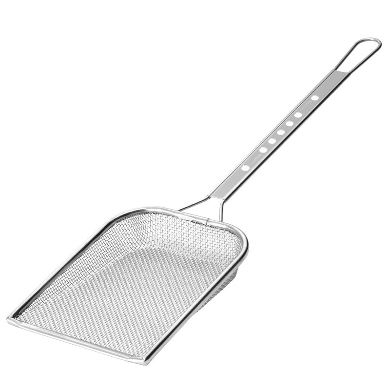 Three Snow Stainless Steel Square Coarse Mesh Skimmer 5.7" x 7.5"