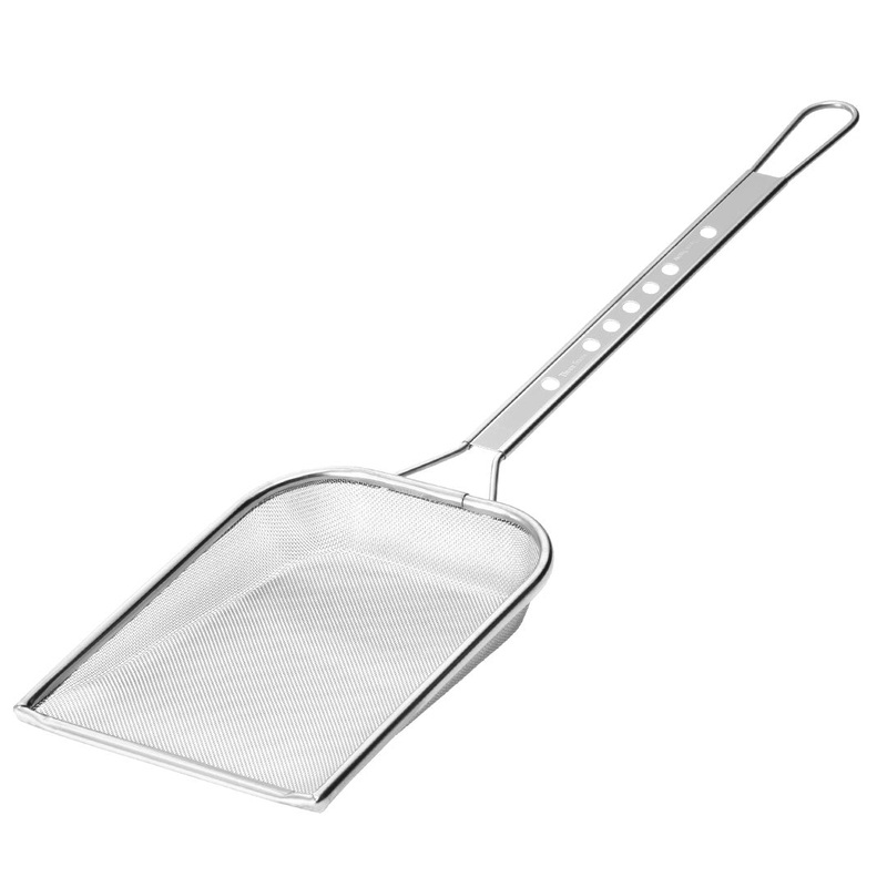 Three Snow Stainless Steel Square Fine Mesh Skimmer 5.7" x 7.5"