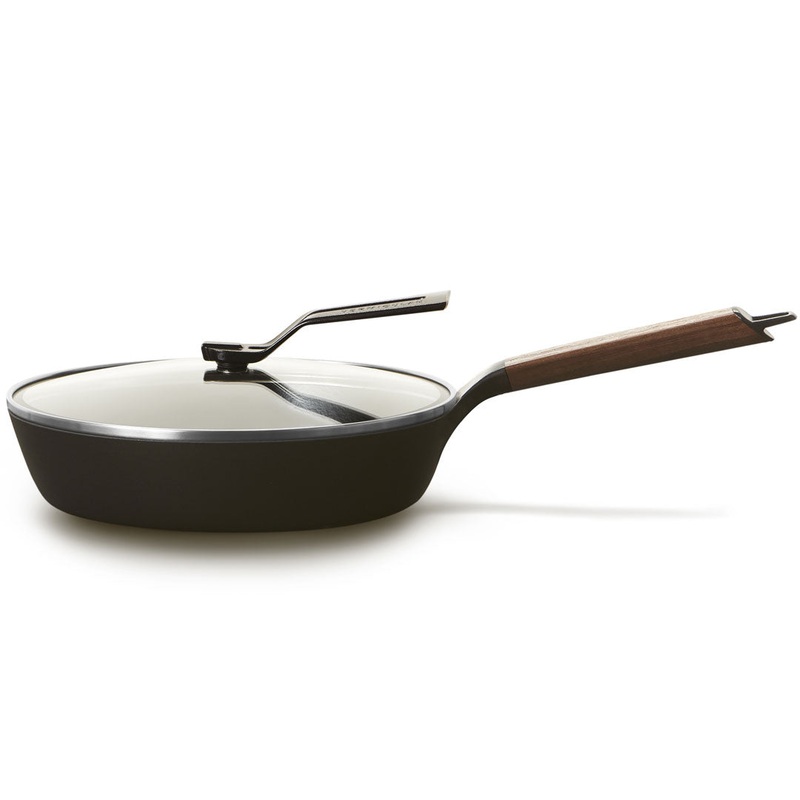 Vermicular Cast Iron Enameled Deep Frying Pan 11" (28cm) with Lid