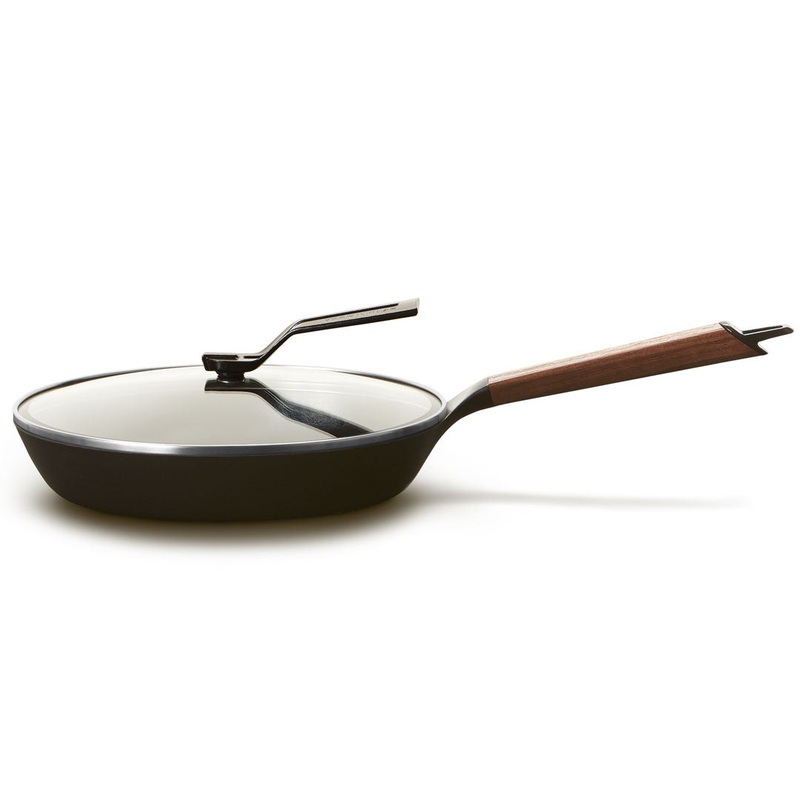 Vermicular Cast Iron Enameled Frying Pan 10.2" (26cm) with Lid