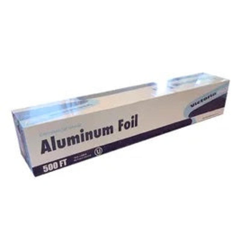 Victoria Bay Aluminum Foil Roll Standard 18" x 500 FT