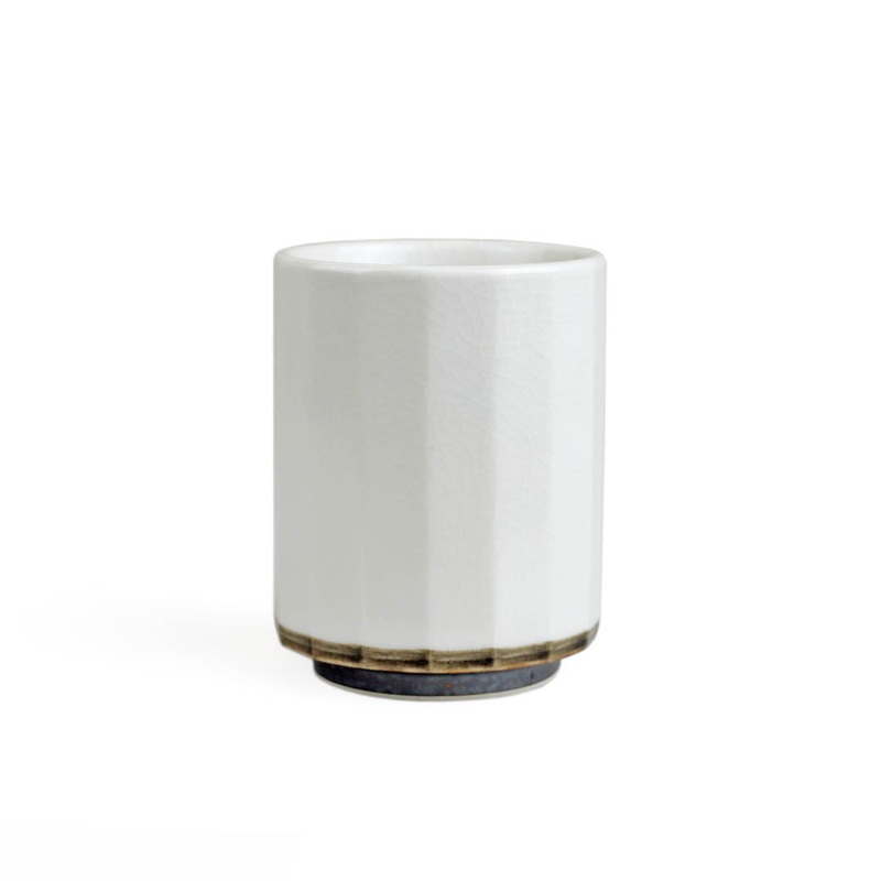 White Craze Yunomi Teacup 10 fl oz / 3.1" dia