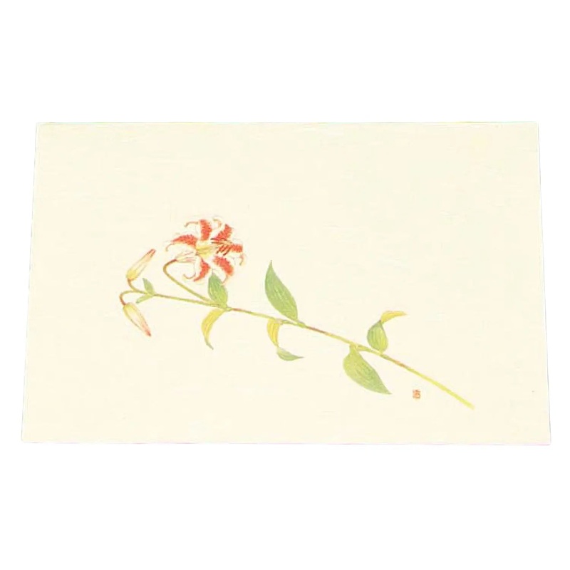 Artec Washi Paper Cream Placemat Bamboo Lily 100 pcs