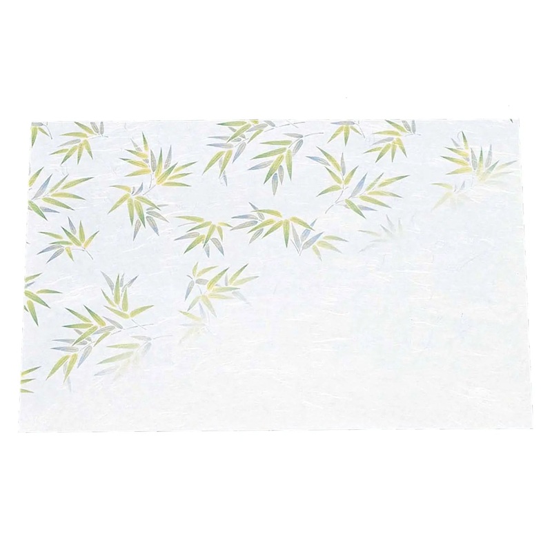 Artec Washi Paper Flower Placemat Bamboo Leaves 100 pcs