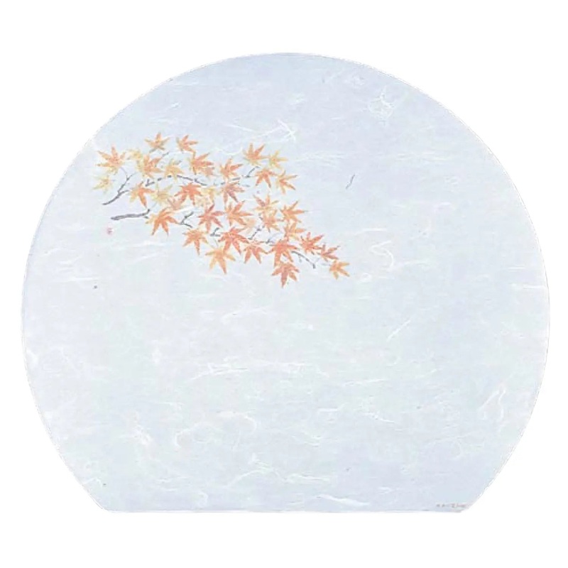 Artec Washi Paper Half Moon Placemat Momiji 100 pcs
