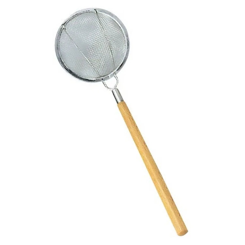 EBM Stainless Steel Skimmer with Wooden Handle