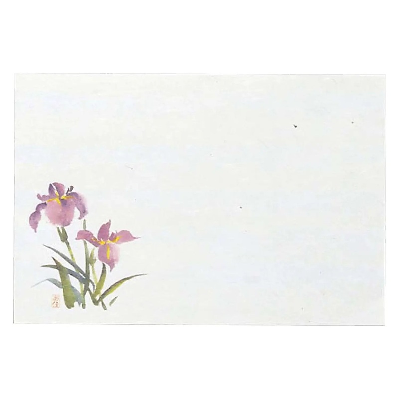 MIN Senju Washi Paper Placemat Japanese Iris 100 pcs