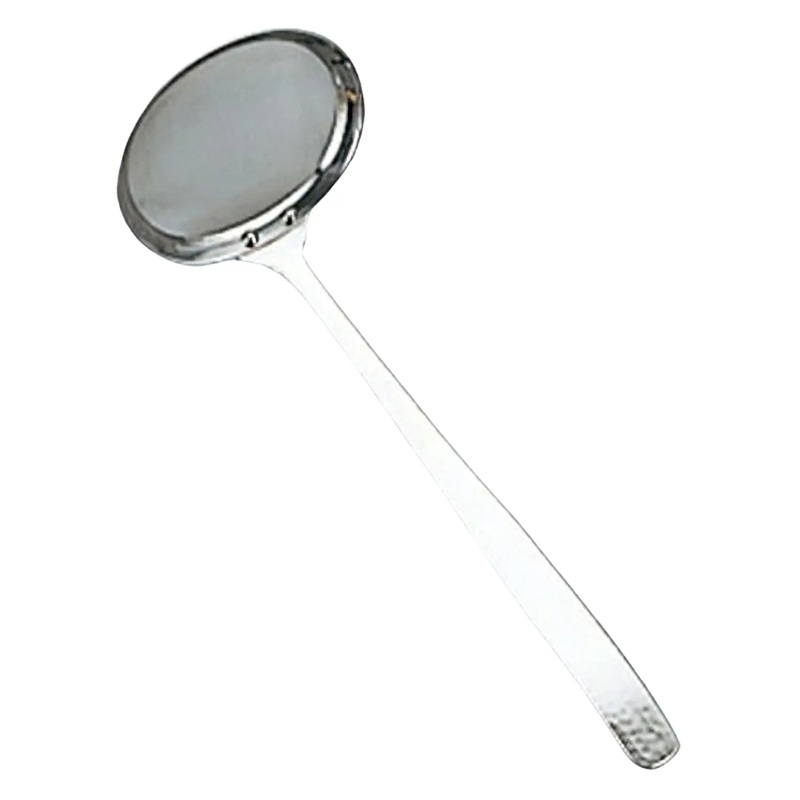 Wada Kuidoraku Stainless Steel Skimmer with Hammered Handle