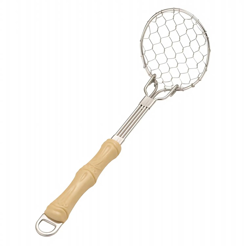 Wada Stainless Steel Tofu Skimmer with Plastic Handle