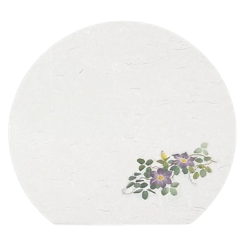 Yamacoh Washi Paper Half Moon Placemat Asian Virginsbower 50 pcs