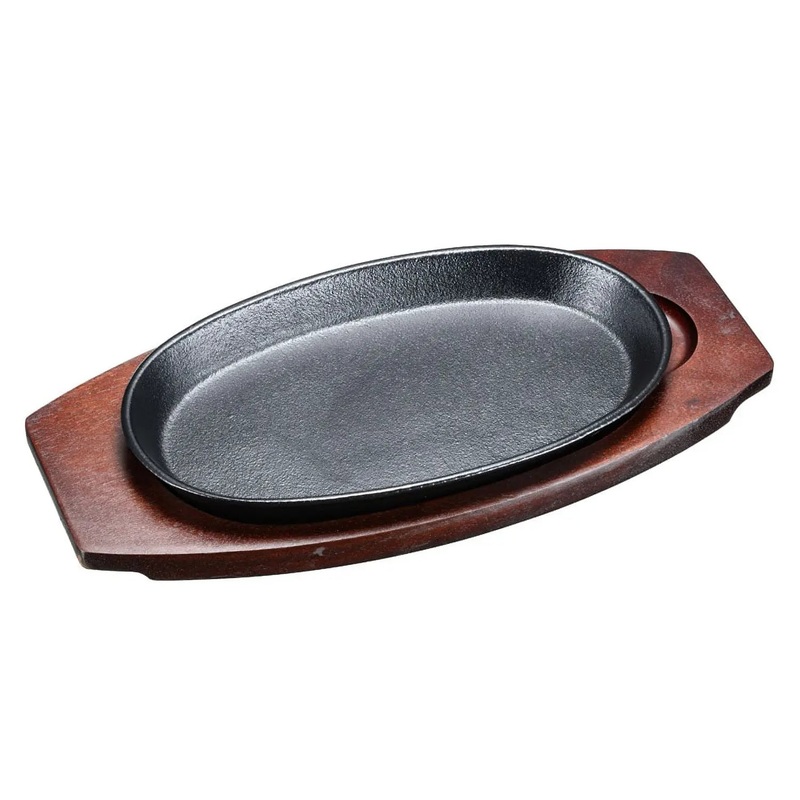 Asahi Chuzo Cast Iron Power Plate Large Sizzler Platter