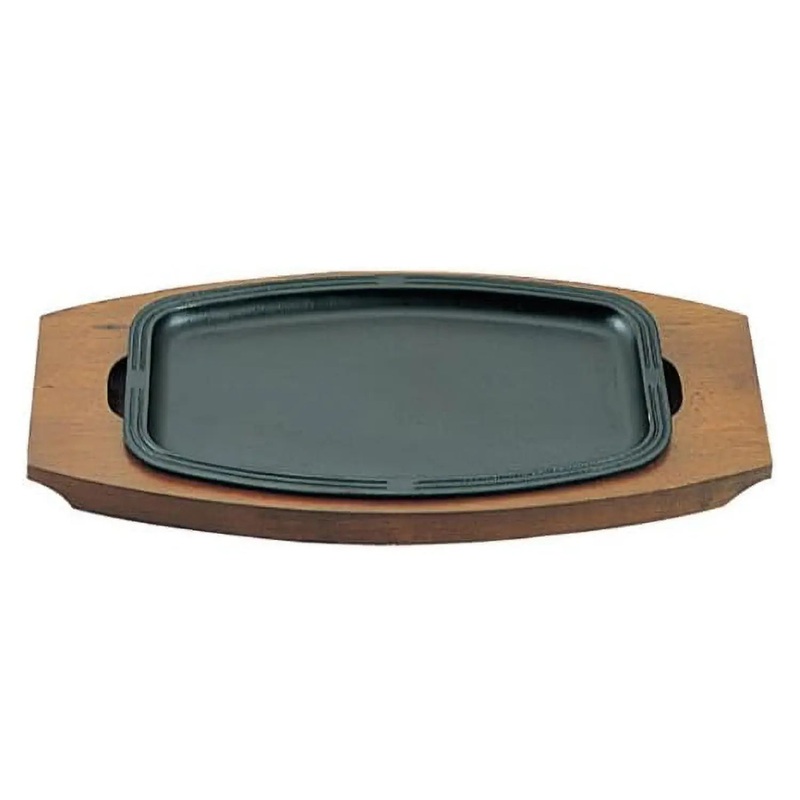 Asahi Chuzo Cast Iron Rectangular Sizzler Platter