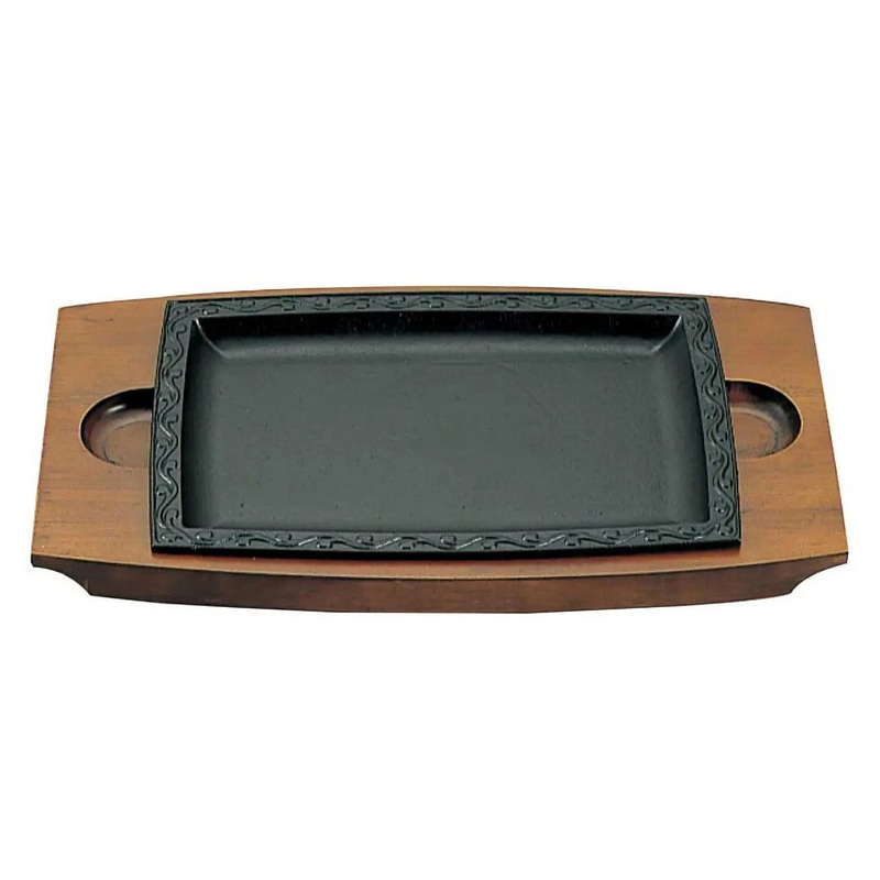 Asahi Chuzo Cast Iron Sizzler Platter Arabesque