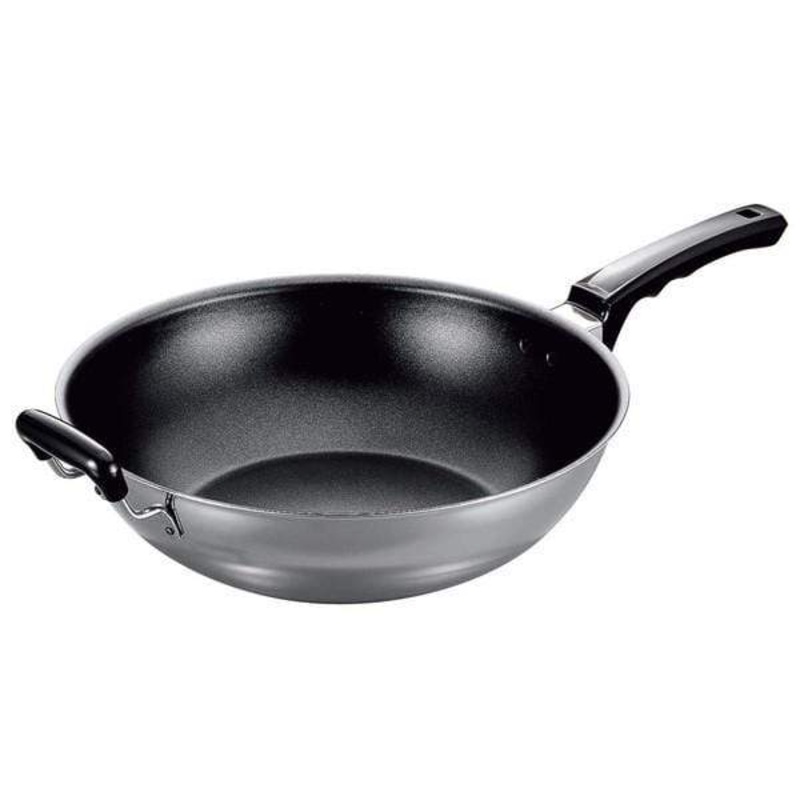 Fujinosu 3-Ply Stainless Steel Non-Stick Induction Wok 31cm