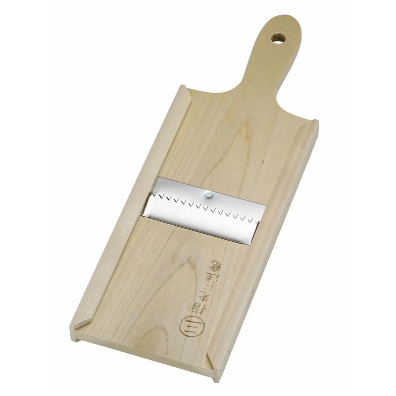 Oyanagi Sangyou Natural Wood Mandoline Slicer for Kiriboshi Daikon