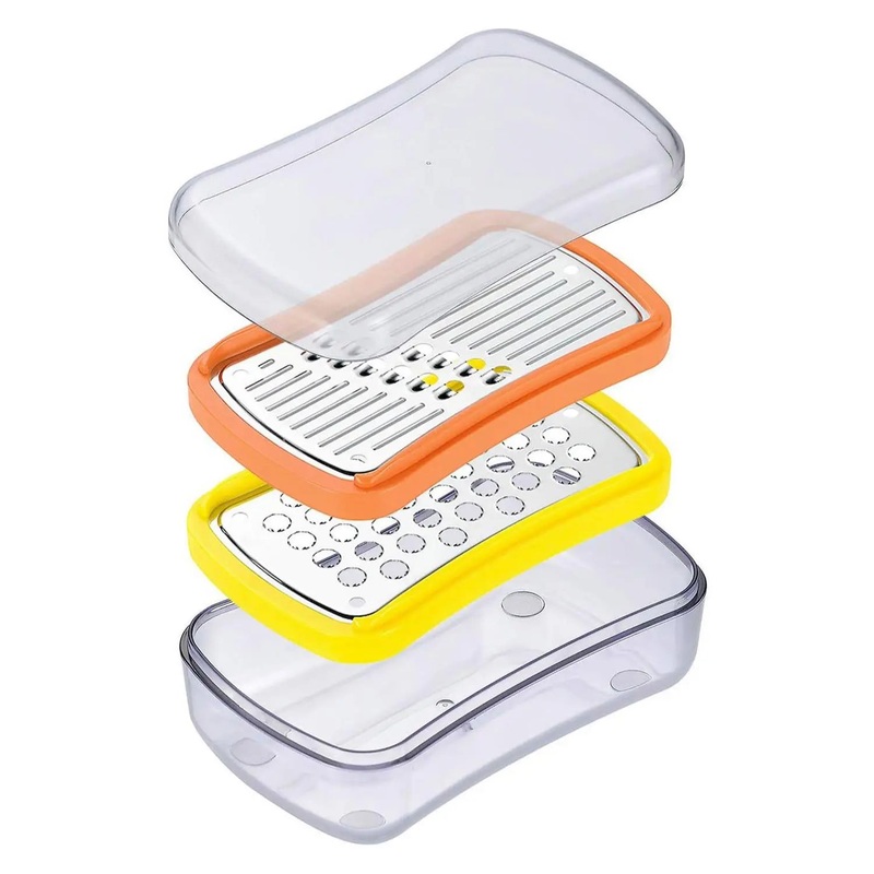 Shimomura ABS Resin Multi-Function Mandoline Slicer 2 Pieces Set