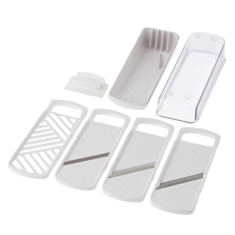 Shimomura ABS Resin Multi-Function Mandoline Slicer 4 Pieces Set