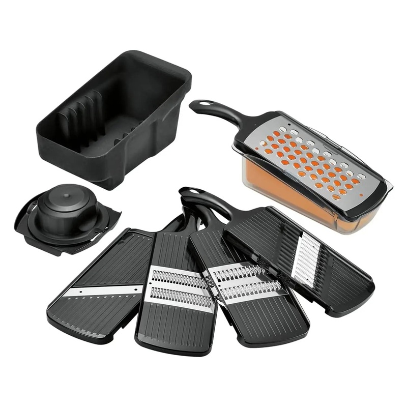 Shimomura ABS Resin Multi-Function Mandoline Slicer 5 Pieces Set