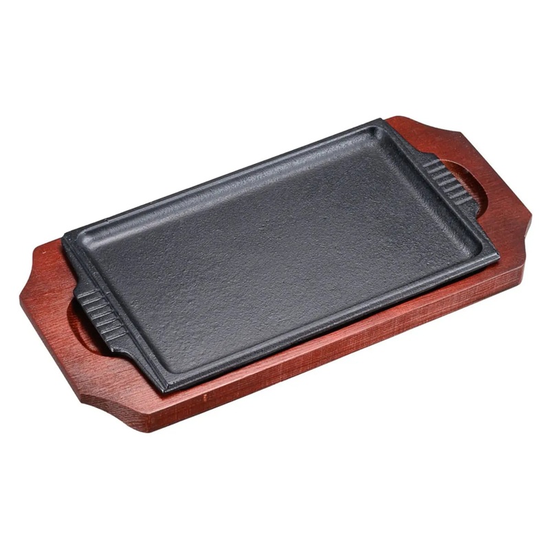 Tokiwa Cast Iron Long Rectangular Sizzler Platter