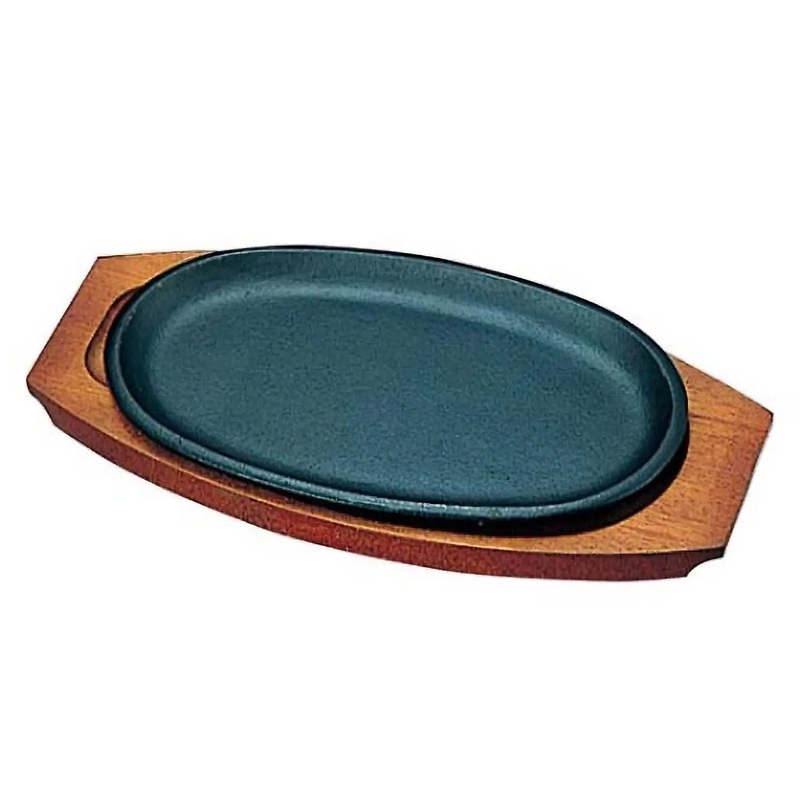 Tokiwa Cast Iron Oval Shallow Sizzler Platter