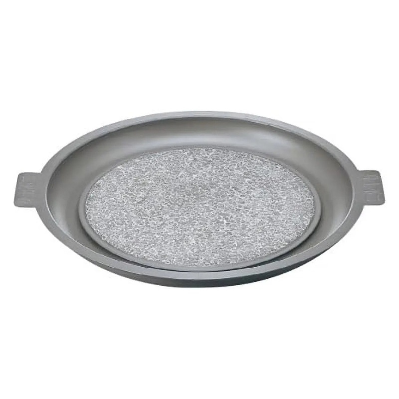 EBM Jangsu Ishiyaki Hot Stone Plate with Non-stick Aluminum Rim