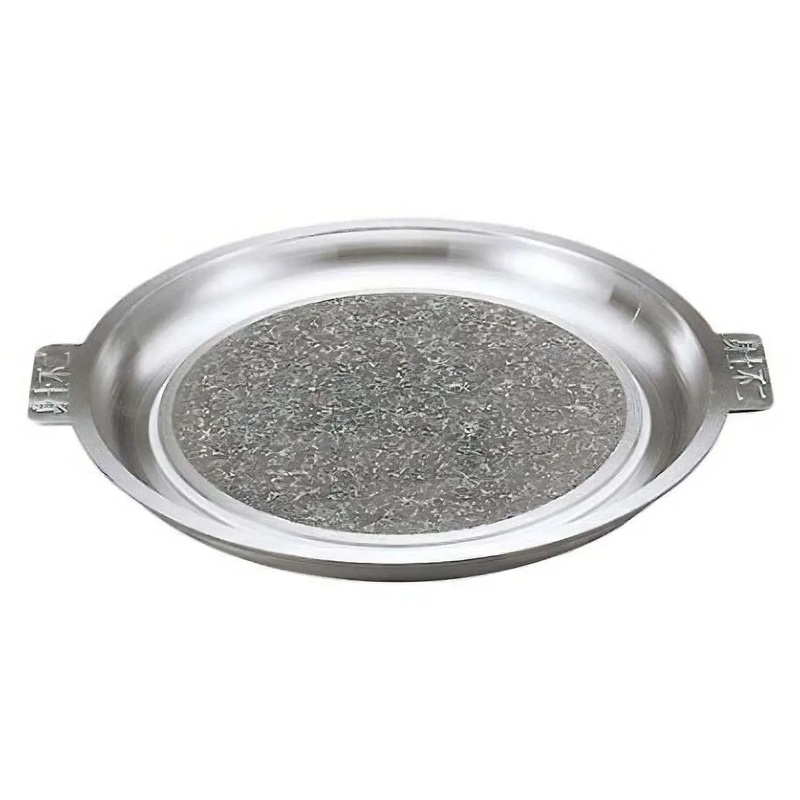 EBM Jangsu Ishiyaki Hot Stone Plate with Wide Aluminum Rim