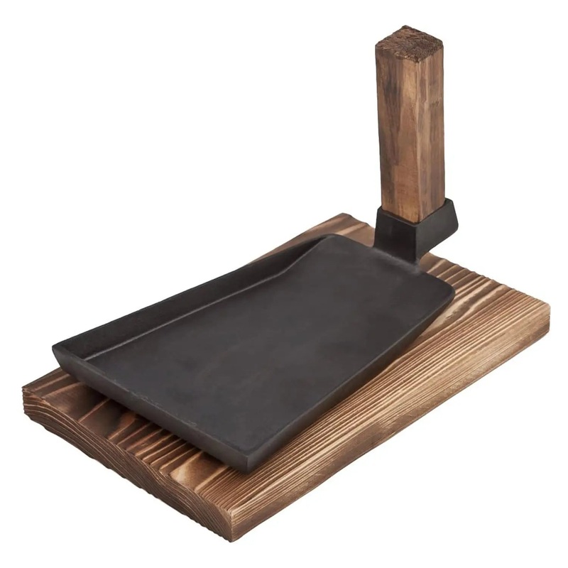 Ikenaga Cast Iron Hoe-shaped Sizzler Platter