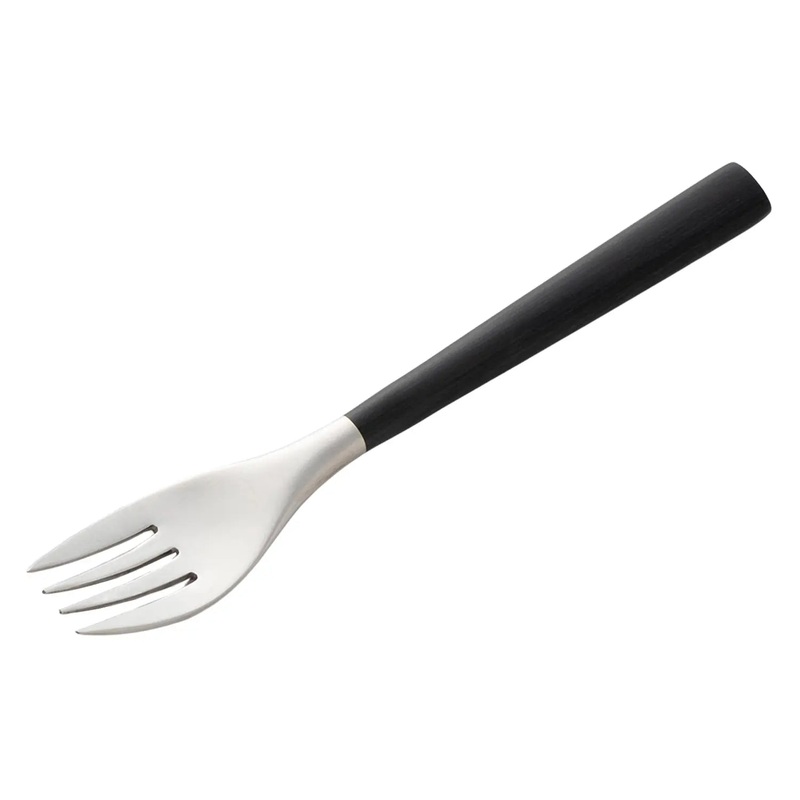 Sori Yanagi Black Handle Salad Fork 16.8cm