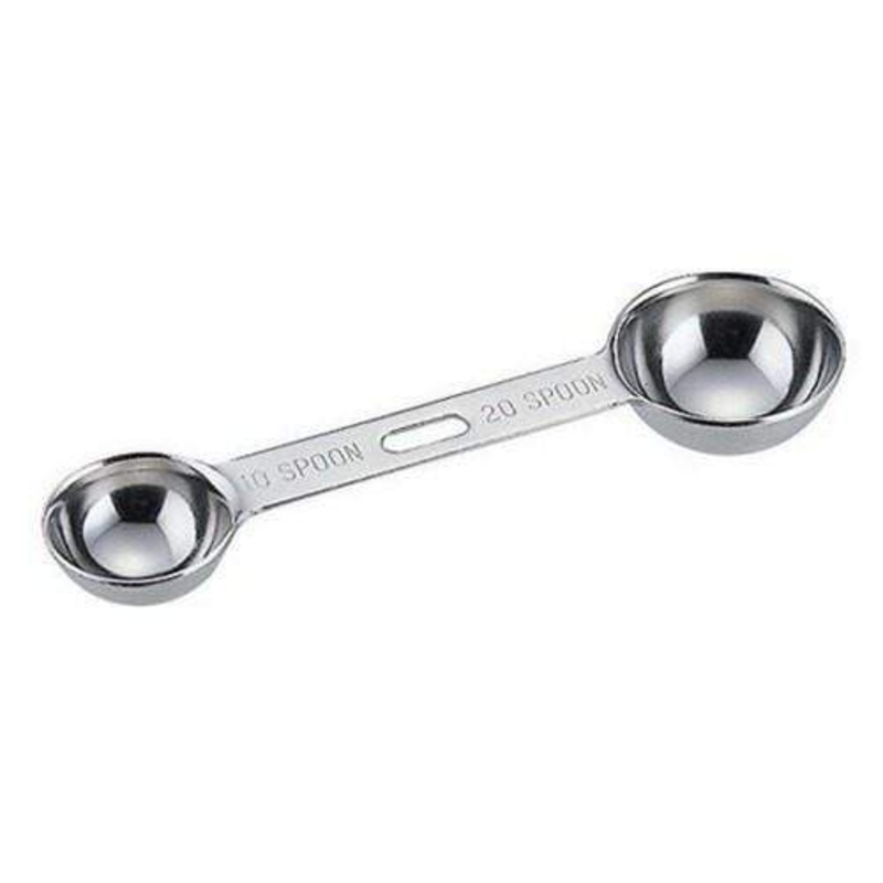 Wadasuke Extra Thick Stainless Steel Double-Sided Measuring Spoon 10ml & 20 ml
