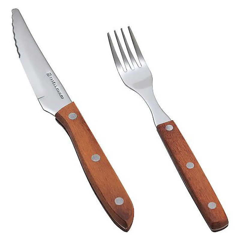 Yaxell Stainless Steel Steak Knife & Fork Set