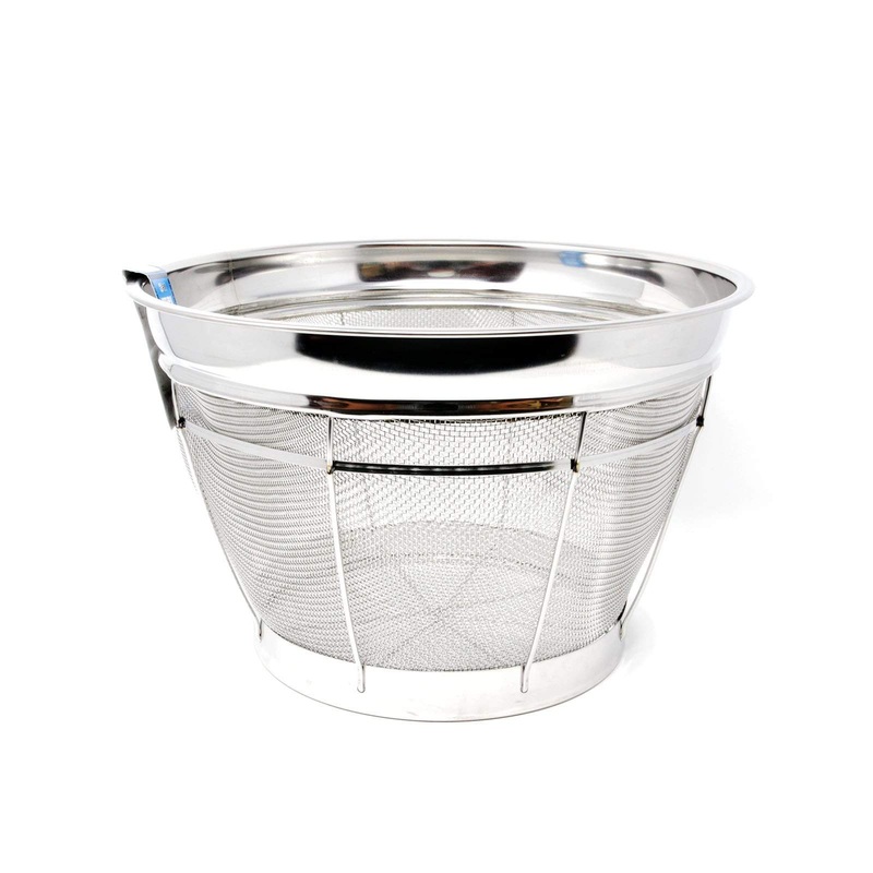 Benkei Stainless Steel Heavy Duty Deep Colander for Draining Washed Rice