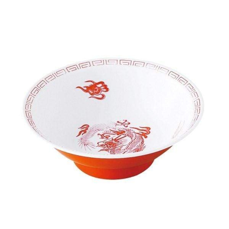 Entec Zuishou Melamine Red Dragon Ramen Noodle Bowl 940ml