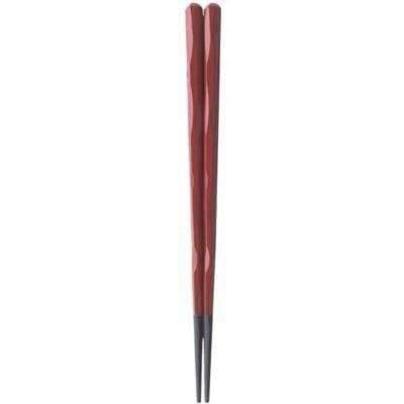 Fukui Craft Hexagonal Carved Lacquered Non-Slip Chopsticks 24cm