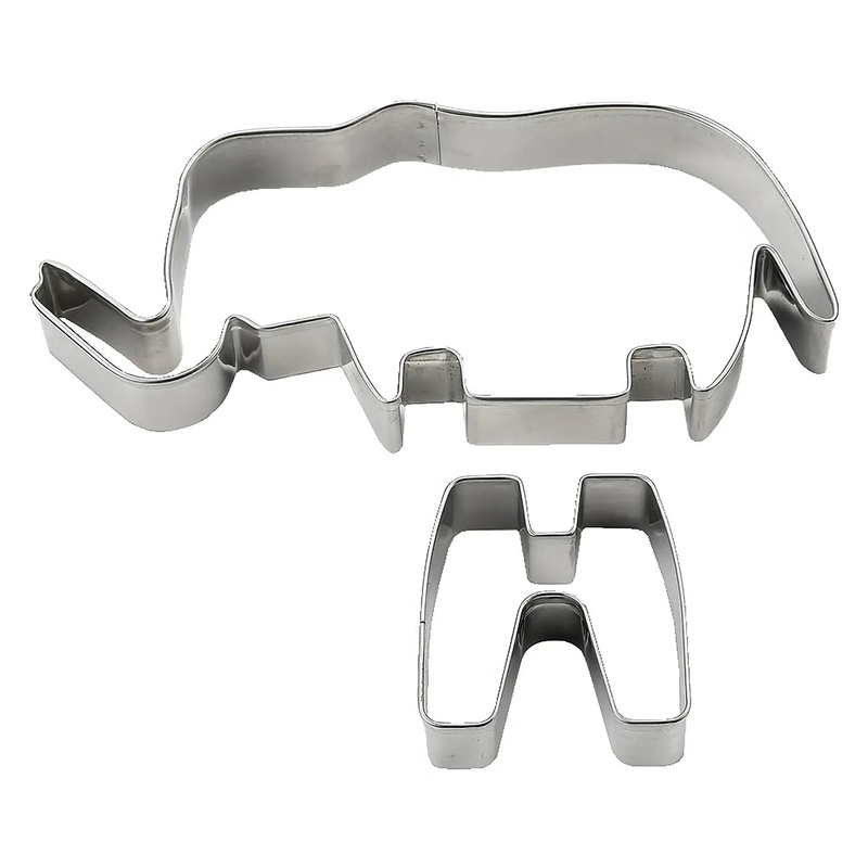 Tigercrown Cake Land Stainless Steel Cookie Cutter 3D Elephant