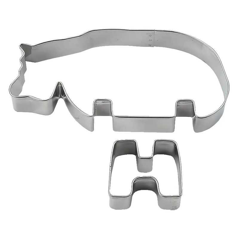 Tigercrown Cake Land Stainless Steel Cookie Cutter 3D Hippo