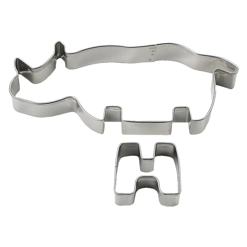 Tigercrown Cake Land Stainless Steel Cookie Cutter 3D Rhinoceros