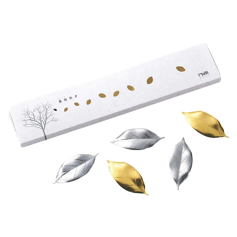 Tsubame Shinko Hutlery Stainless Steel Leaf-Shaped Chopstick Rests (Set of 5)