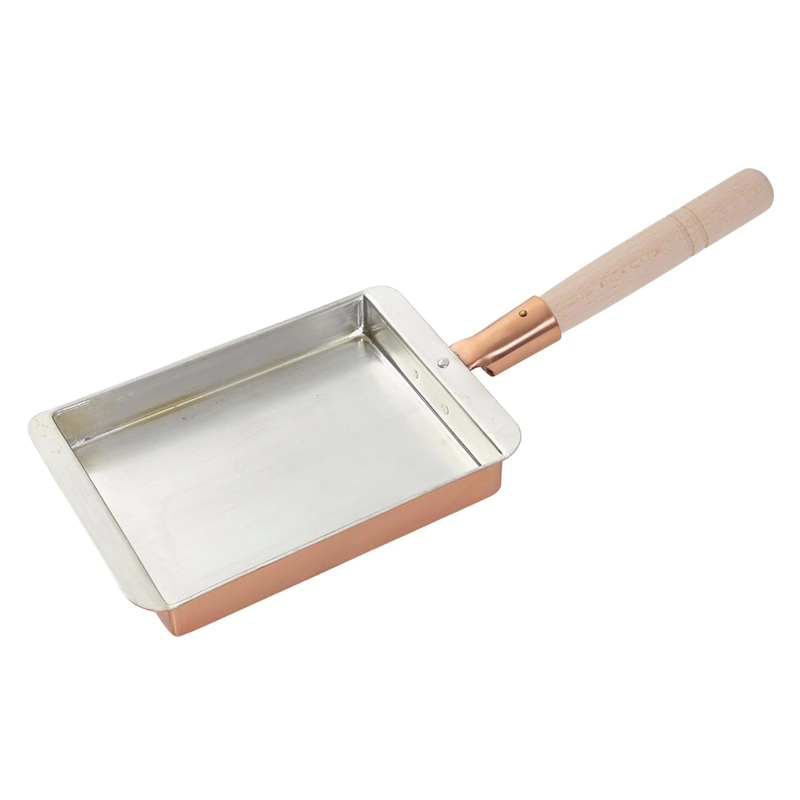 EBM Copper Rectangular Tamagoyaki Omelette Pan Kansai Style