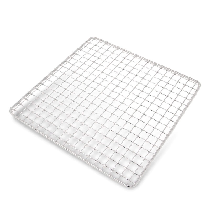 EBM Stainless Steel Barbecue Grill Intercrimp Woven Wire Mesh for Hida Konro