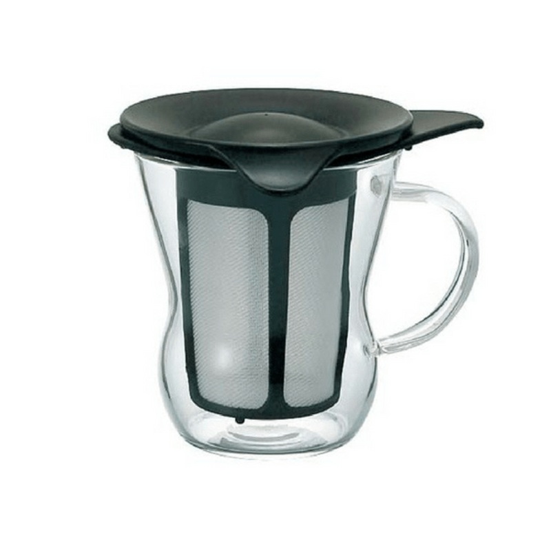 Hario Heat Resistant Glass Mug with Infuser 200ml